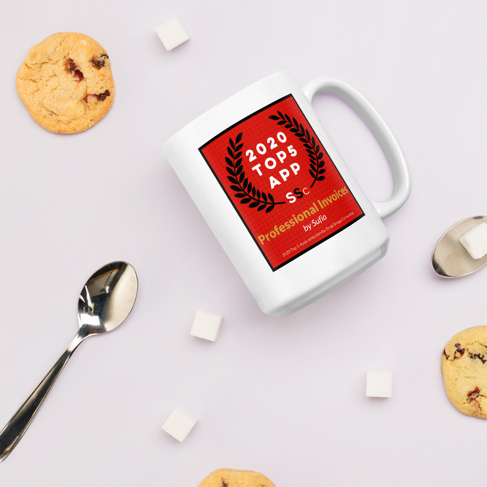 2020 Top 5 Apps Mug - Professional Invoices by Sufio