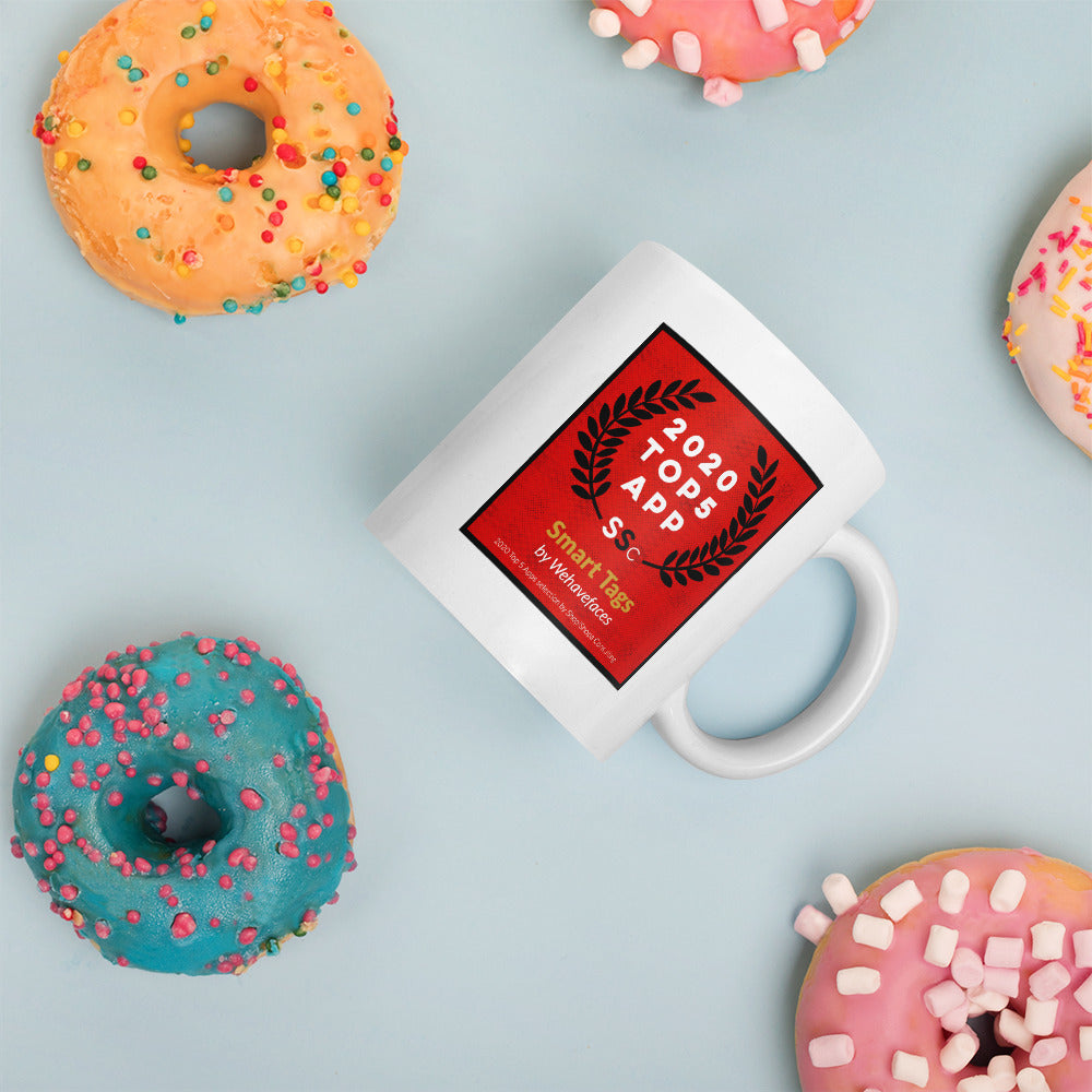 2020 Top 5 Apps Mug - Smart Tags by Wehavefaces