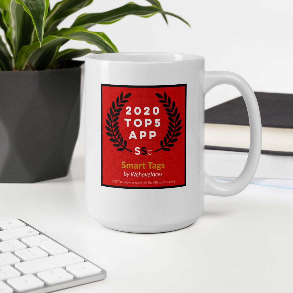 2020 Top 5 Apps Mug - Smart Tags by Wehavefaces